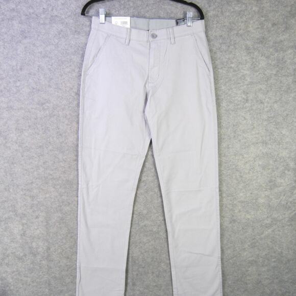 English Laundry Pants Mens 30x34 Gray Straight Fit Chino Flat Front Casual - Picture 1 of 9